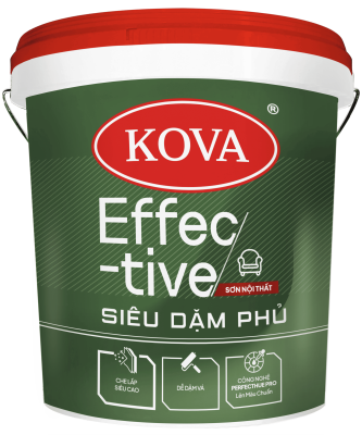 Sơn nội thất KOVA Effective Siêu Dặm Phủ
